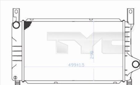 TYC 710-0028 - Радиатор, охлаждение двигателя autosila-amz.com