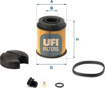 UFI 44.001.00 - Карбамидный фильтр autosila-amz.com