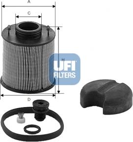 UFI 44.003.00 - Карбамидный фильтр autosila-amz.com