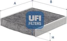 UFI 54.429.00 - Фильтр воздуха в салоне autosila-amz.com
