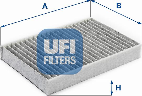 UFI 54.196.00 - Воздушный фильтр (салонный) UFI 54.196.00 autosila-amz.com