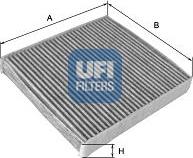 UFI 54.197.00 - Фильтр воздуха в салоне autosila-amz.com