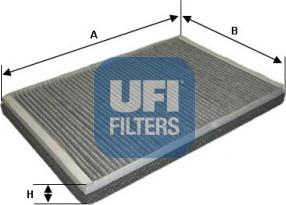 UFI 54.169.00 - Фильтр воздуха в салоне autosila-amz.com