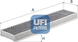 UFI 54.137.00 - Фильтр салона carbon autosila-amz.com