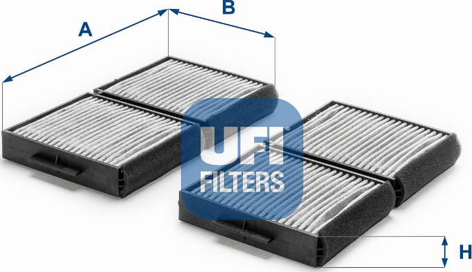 UFI 54.129.00 - Фильтр воздуха в салоне autosila-amz.com