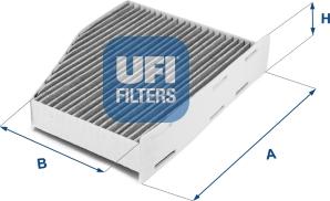 UFI 54.124.00 - Фильтр воздуха в салоне autosila-amz.com