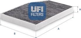 UFI 54.393.00 - Фильтр воздуха в салоне autosila-amz.com