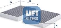 UFI 54.370.00 - Фильтр воздуха в салоне autosila-amz.com