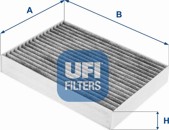 UFI 54.257.00 - Фильтр воздуха в салоне autosila-amz.com