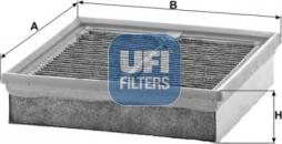 UFI 54.260.00 - Фильтр воздуха в салоне autosila-amz.com