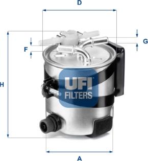 UFI 55.418.00 - Топливный фильтр autosila-amz.com