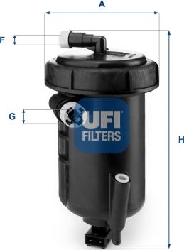 UFI 55.147.00 - Топливный фильтр autosila-amz.com