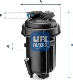 UFI 55.163.00 - Топливный фильтр autosila-amz.com