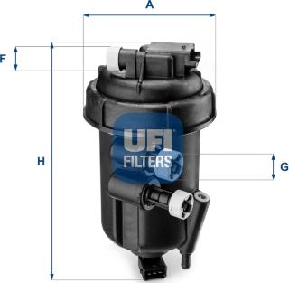 UFI 55.108.00 - Топливный фильтр autosila-amz.com