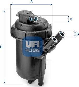 UFI 55.114.00 - Топливный фильтр autosila-amz.com