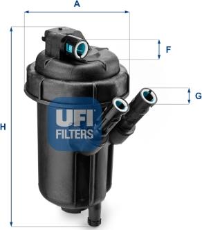 UFI 55.116.00 - Топливный фильтр autosila-amz.com