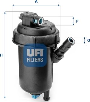 UFI 55.139.00 - Топливный фильтр autosila-amz.com