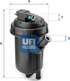 UFI 55.134.00 - Топливный фильтр autosila-amz.com