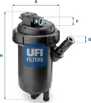 UFI 55.120.00 - Топливный фильтр autosila-amz.com