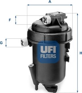 UFI 55.179.00 - Топливный фильтр autosila-amz.com