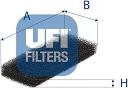 UFI 53.517.00 - Фильтр воздуха в салоне autosila-amz.com