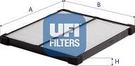 UFI 53.570.00 - Фильтр воздуха в салоне autosila-amz.com