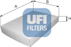 UFI 53.082.00 - Фильтр воздуха в салоне autosila-amz.com