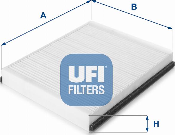 UFI 53.159.00 - Фильтр воздуха в салоне autosila-amz.com