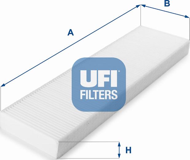 UFI 53.156.00 - Фильтр воздуха в салоне autosila-amz.com