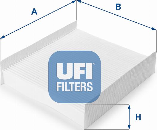 UFI 53.157.00 - Фильтр воздуха в салоне autosila-amz.com
