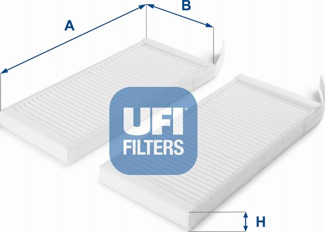 UFI 53.164.00 - Фильтр воздуха в салоне autosila-amz.com