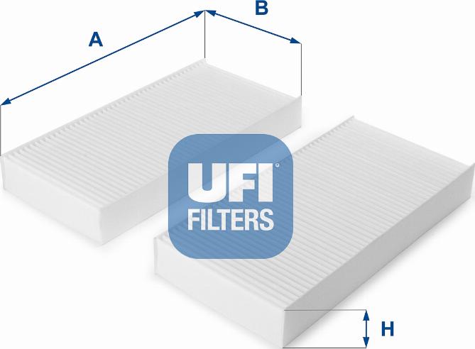 UFI 53.108.00 - Фильтр воздуха в салоне autosila-amz.com