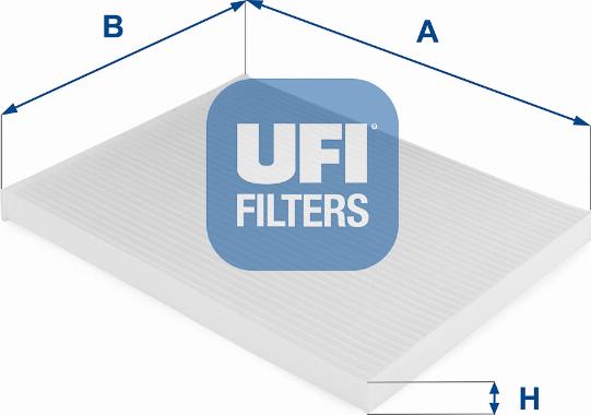 UFI 53.124.00 - Фильтр воздуха в салоне autosila-amz.com