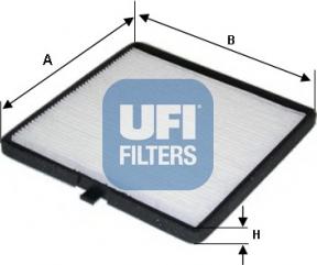 UFI 53.126.00 - Фильтр воздуха в салоне autosila-amz.com