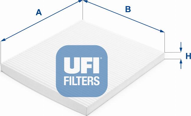 UFI 53.390.00 - Фильтр воздуха в салоне autosila-amz.com