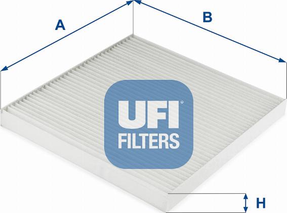 UFI 53.327.00 - Фильтр воздуха в салоне autosila-amz.com