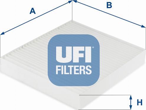 UFI 53.249.00 - Фильтр воздуха в салоне autosila-amz.com