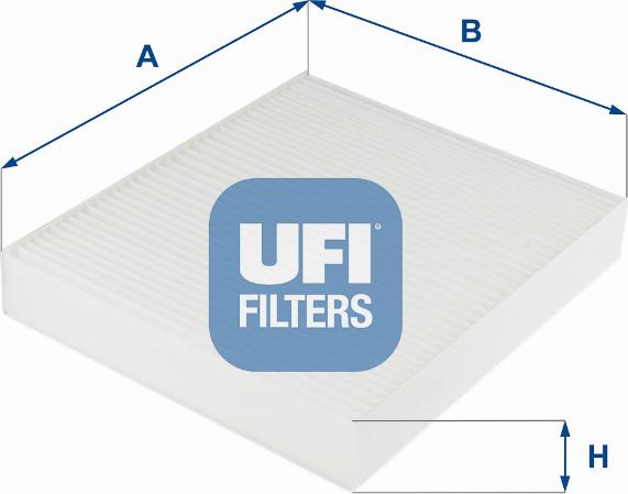 UFI 53.254.00 - Фильтр воздуха в салоне autosila-amz.com