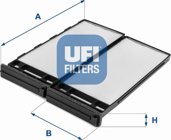 UFI 53.258.00 - Фильтр воздуха в салоне autosila-amz.com