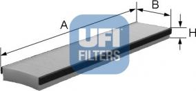 UFI 53.283.00 - Фильтр воздуха в салоне autosila-amz.com