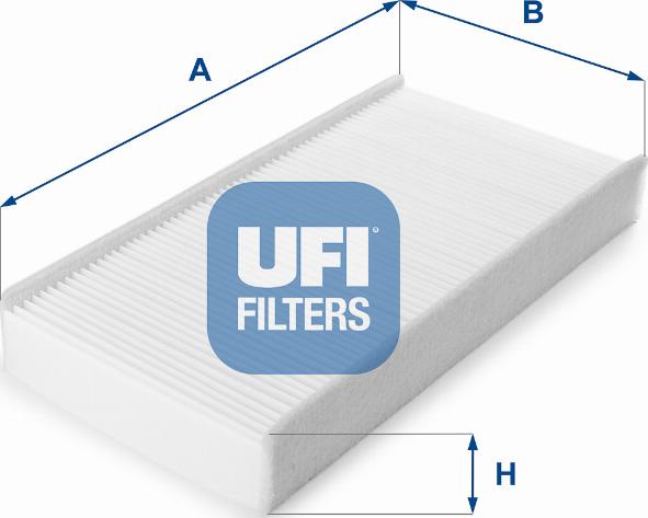 UFI 53.227.00 - Фильтр воздуха в салоне autosila-amz.com