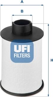 UFI 60.H2O.00 - Топливный фильтр autosila-amz.com
