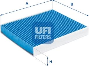 UFI 34.402.00 - Фильтр воздуха в салоне autosila-amz.com