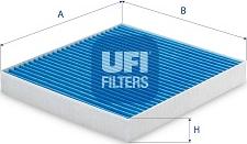 UFI 34.150.00 - Фильтр воздуха в салоне autosila-amz.com