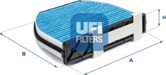 UFI 34.163.00 - Фильтр воздуха в салоне autosila-amz.com