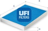 UFI 34.101.00 - Фильтр воздуха в салоне autosila-amz.com