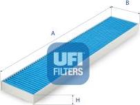 UFI 34.118.00 - Cabin filter anti-allergic, with activated carbon fits: FORD GALAXY I, GALAXY MK I SEAT ALHAMBRA VW autosila-amz.com