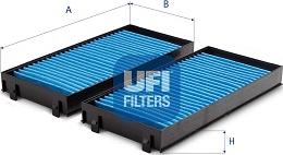 UFI 34.243.00 - Фильтр воздуха в салоне autosila-amz.com