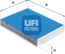 UFI 34.257.00 - Фильтр воздуха в салоне autosila-amz.com