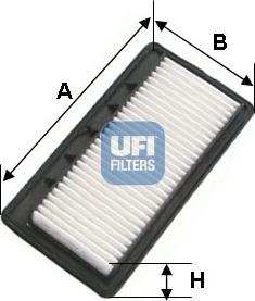 UFI 30.496.00 - Воздушный фильтр, двигатель autosila-amz.com